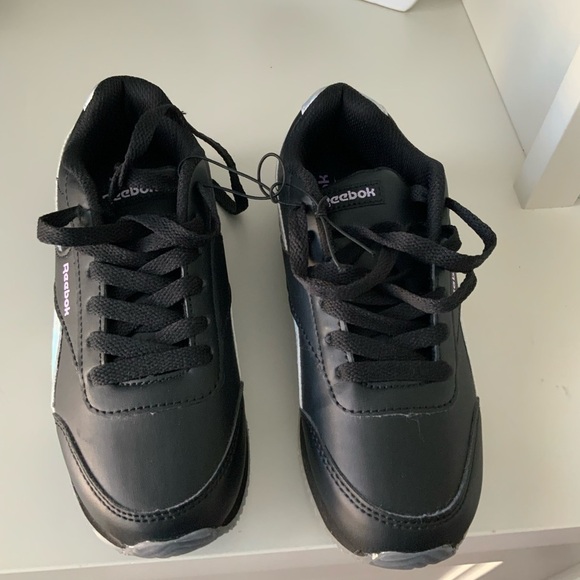 REEBOK Harman Black Iridescent Girls Youth Sneakers Size USA 1 BRAND NEW - Picture 6 of 11